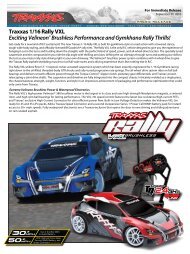 Traxxas 1/16 Rally VXL Exciting VelineonÂ® Brushless Performance ...