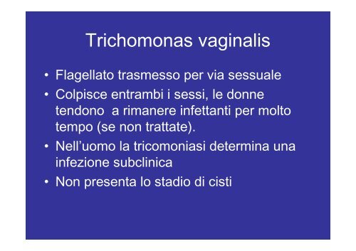 infezione trichomonas infezione trichomonas