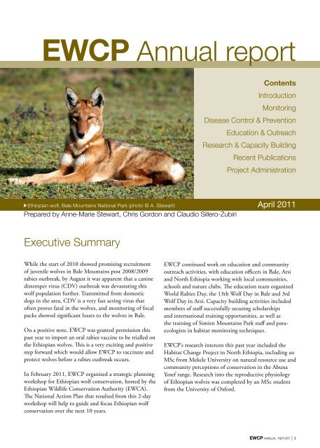 pdf -600 KB - Ethiopian Wolf Conservation Programme