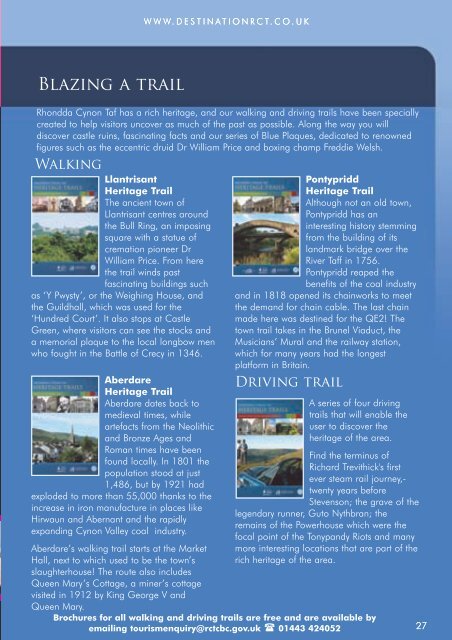 tourism brochure 2011_Layout 1 - Destination RCT - Rhondda ...