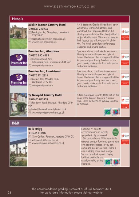 tourism brochure 2011_Layout 1 - Destination RCT - Rhondda ...