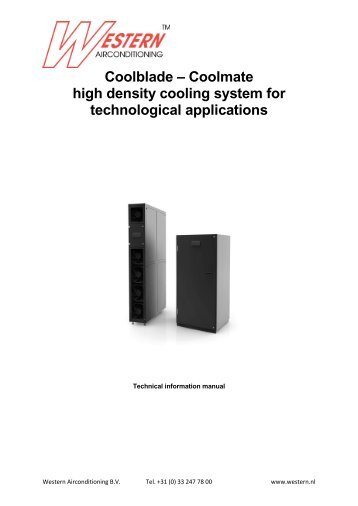 Coolblade – Coolmate high density cooling system for technological ...