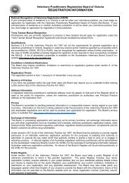 Application Form - Veterinary Practitioners Registration Board of ...