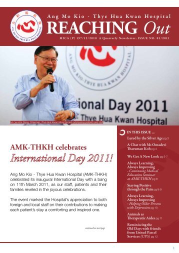 AMK-THKH Newsletter Issue 1 of 2011 - Thye Hua Kwan Hospital