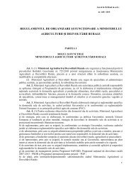 Regulamentul de Organizare şi Funcţionare al M.A.D.R. - Ministerul ...