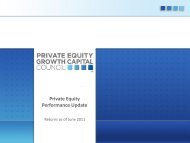 PEGCC Presentation (Large) - Private Equity Growth Capital Council