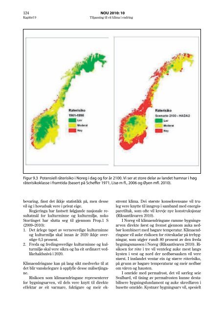 Tilpassing til eit klima i endring - Klimatilpasning