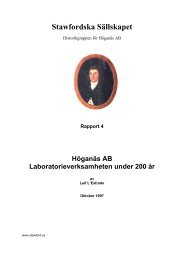 Rapport 4 - Laboratorieverksamheten under 200 Ã¥r - Stawfordska ...