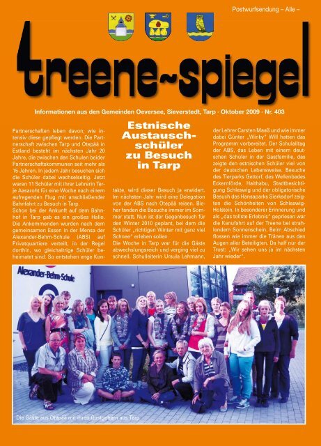 Ev.-Luth. kirchengemeinde Tarp - Treenespiegel