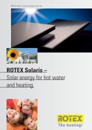 ROTEX Solaris â Solar energy for hot water and ... - LRF Private OÃ