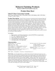 Product Data Sheet UltraÃ¢Â„Â¢ Clear Conversion ... - Mohawk Finishing