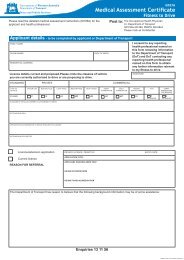 Fitness To Drive Form