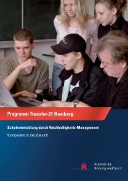 Programm Transfer-21 Hamburg:
