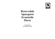 Reservedele Spareparts Ersatzteile Pieces - Dal-Bo A/S