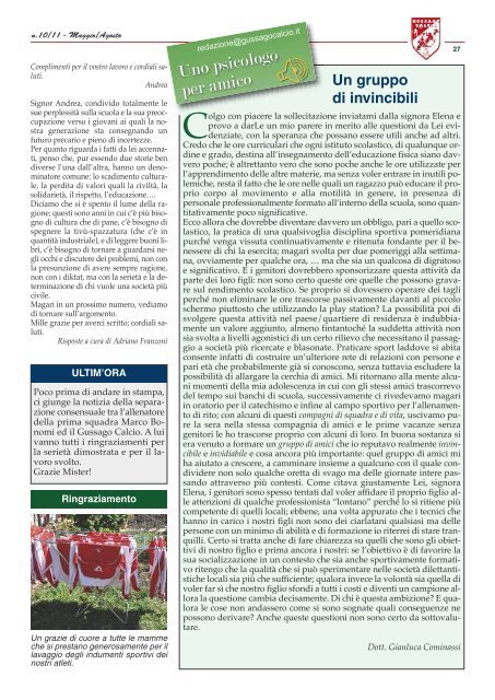 GIORNALE n. 10-11 (mag-ago 2010) - gussago calcio