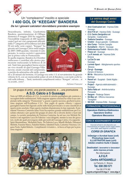 GIORNALE n. 10-11 (mag-ago 2010) - gussago calcio