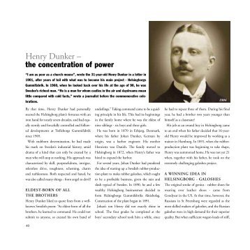 Henry Dunker – the concentration of power - Trelleborg