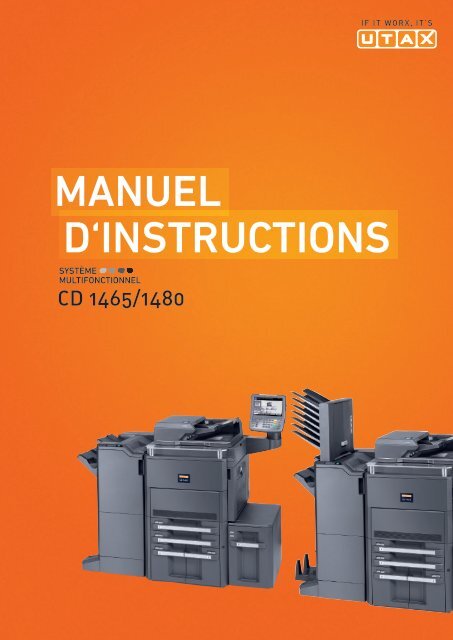 d'InstructIons Manuel - Utax