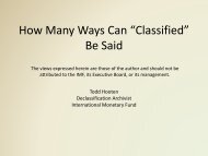 How many ways can classified be said? - Records and Information ...