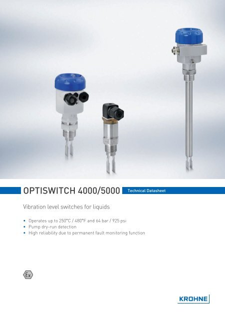 OPTISWITCH 4000/5000 Technical Datasheet - Forbes Marshall