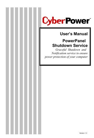 RMCARD100 User Manual - CyberPower