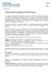 Comprehensive Systematic Review Training Module 1 - Center for ...