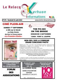 CINÃ© PLEIN-AIr - Mairie du Relecq Kerhuon