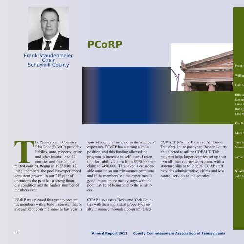 Annual Report - County Commissioners Association of Pennsylvania