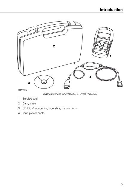 Operating instructions - TRW Automotive Aftermarket