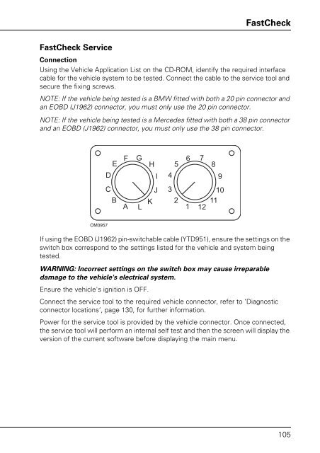 Operating instructions - TRW Automotive Aftermarket