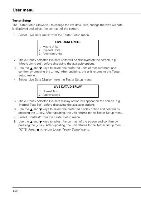 Operating instructions - TRW Automotive Aftermarket