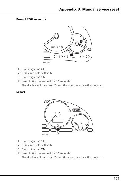 Operating instructions - TRW Automotive Aftermarket