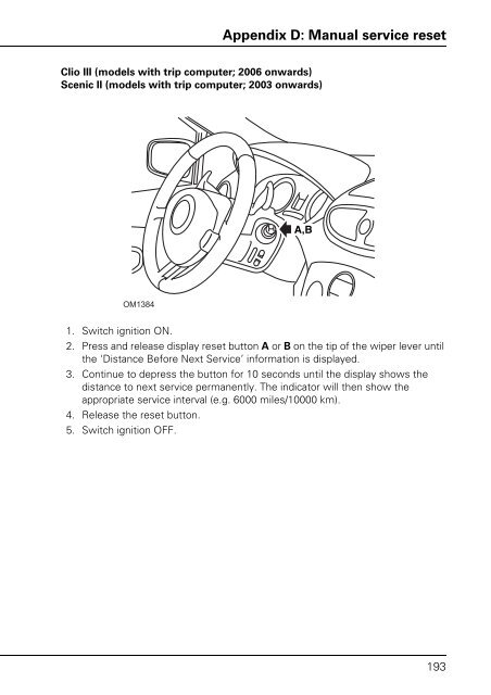 Operating instructions - TRW Automotive Aftermarket