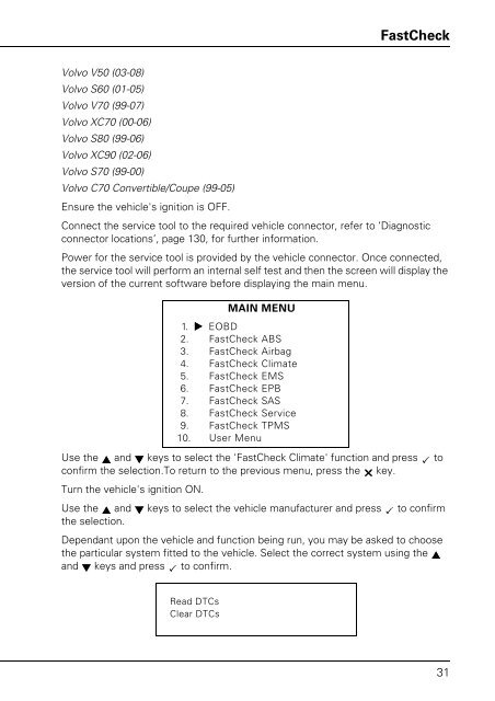 Operating instructions - TRW Automotive Aftermarket