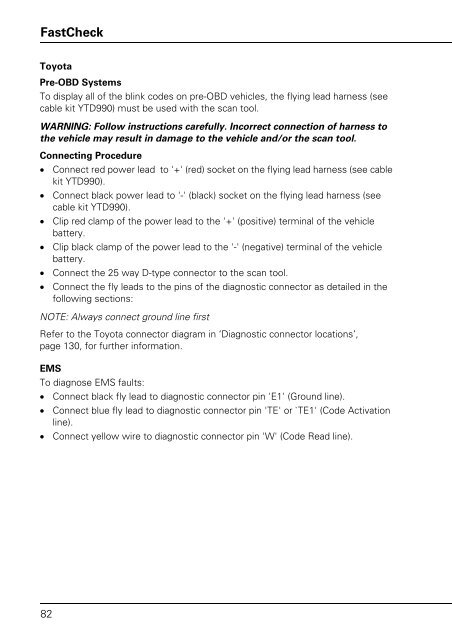 Operating instructions - TRW Automotive Aftermarket