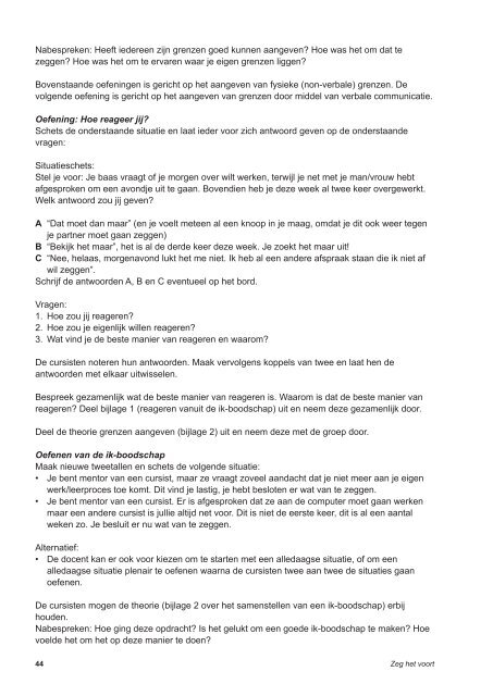 Niveau 2 - Landelijke campagne Alfabetisering Autochtone ...