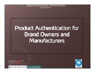 Product Authentication for Brand Owners and Manufacturers