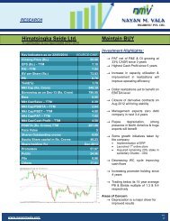 Reports of Himatsingka Seide Ltd. - Nayan M Vala Securities Pvt. Ltd.