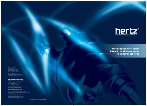 HSC 50D-315D Product brochure - Hertz-Kompressoren