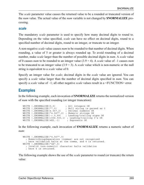 Caché ObjectScript Reference - InterSystems Documentation