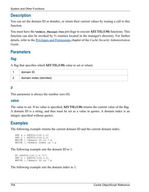 Caché ObjectScript Reference - InterSystems Documentation