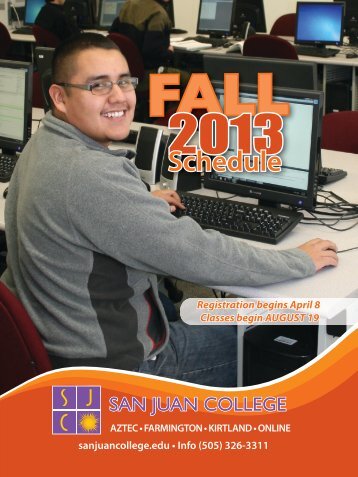 Download Fall 2013 Schedule - San Juan College