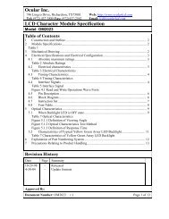 OM2023 Master Specification r.1 - Channel Microelectronic GmbH