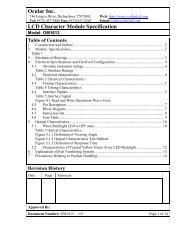 OM1613 Master Specification rev. 0 - Channel Microelectronic GmbH