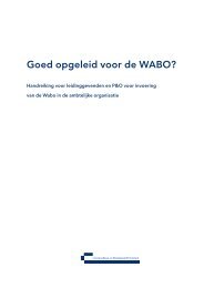 Goed opgeleid voor de Wabo? - Vereniging BWT Nederland