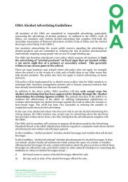 Alcohol Guidelines 2013 - Outdoor Media Association