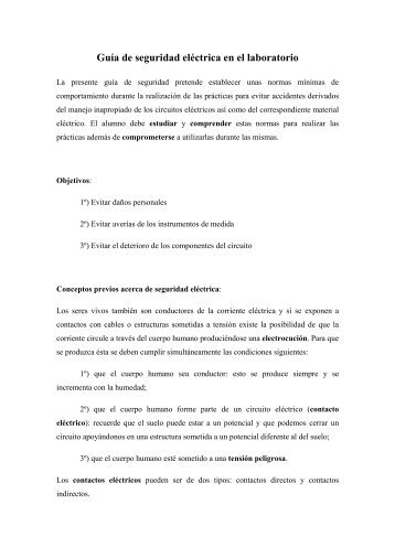 Documento de normativa de seguridad del Laboratorio del DIEEC