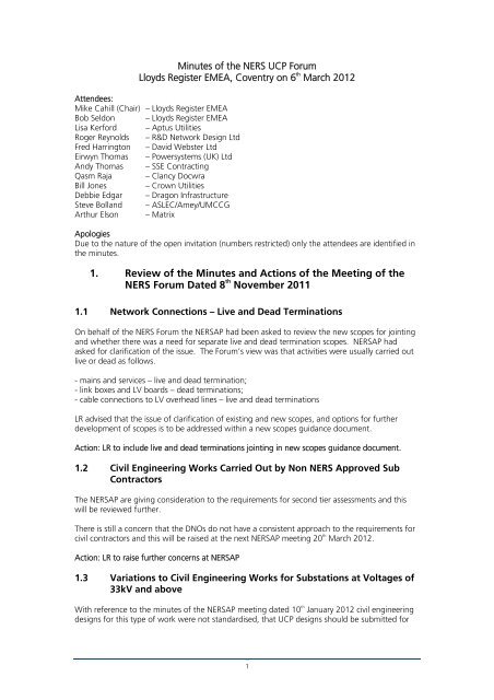 NERS UCP Forum - 06-03-2012 (pdf, 77kb) - Lloyd's Register