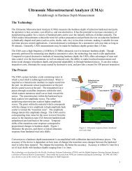 Ultrasonic Microstructural Analyzer (UMA):