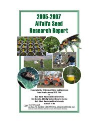 weed and insect management in alfalfa seed - WSU Integrated Pest ...